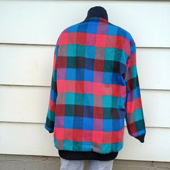 Vintage Reversible Plaid Jacket - Picture 3 of 9